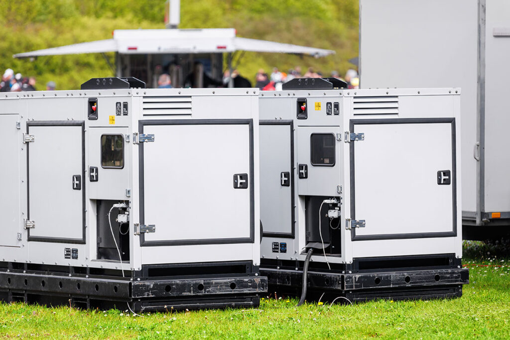 Portable Industrial generator delivery